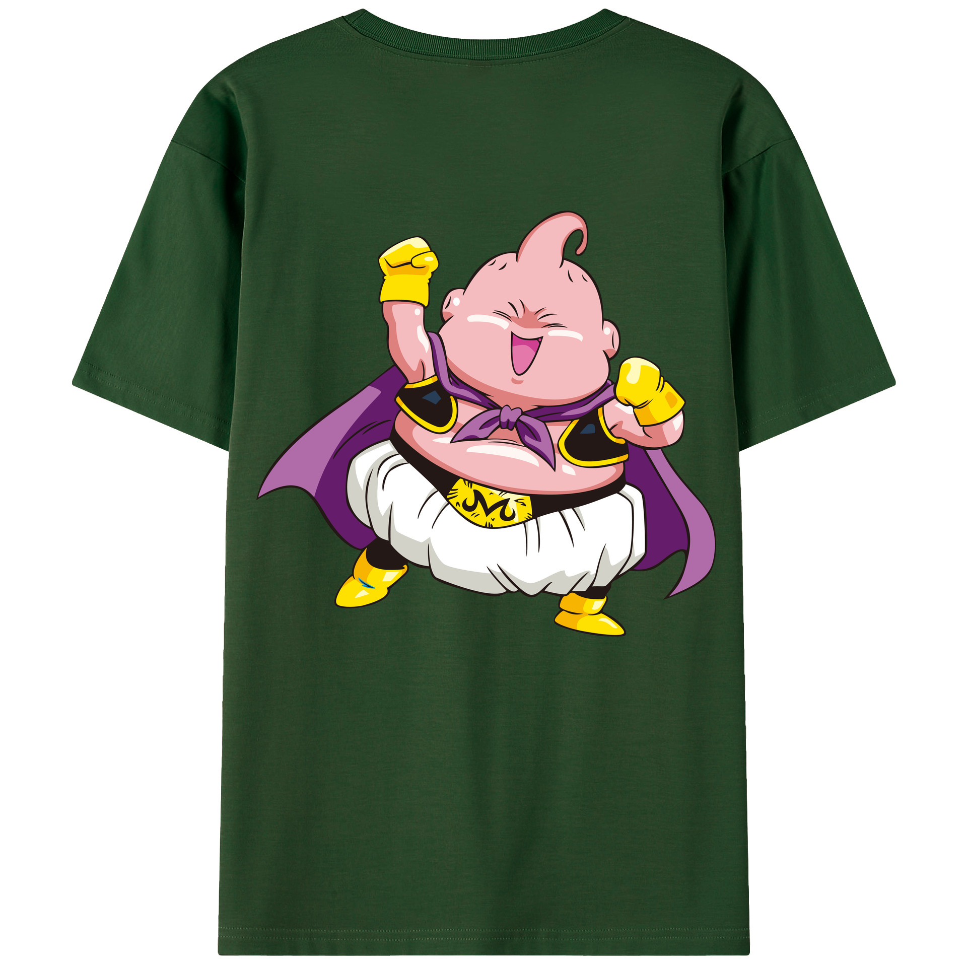 （画像用） ドラゴンボール 魔人ブウ DRAGON BALL Majin Buu 綿100％半袖Tシャツ（背面プリント）